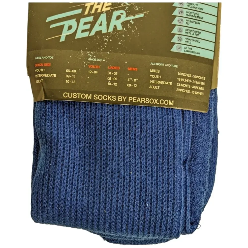 Long Blue Baseball Football Socks Pear Socks Pearsox Sport